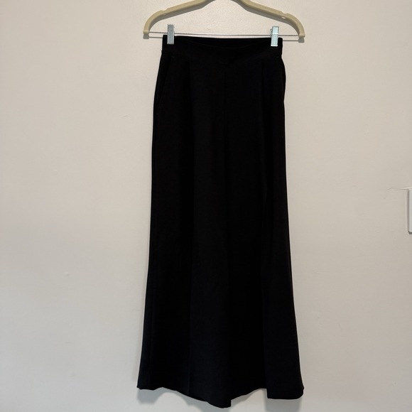 SPANX Crepe Wide Leg Trouser Pant in Black Size XS Petite - Picture 5 of 11